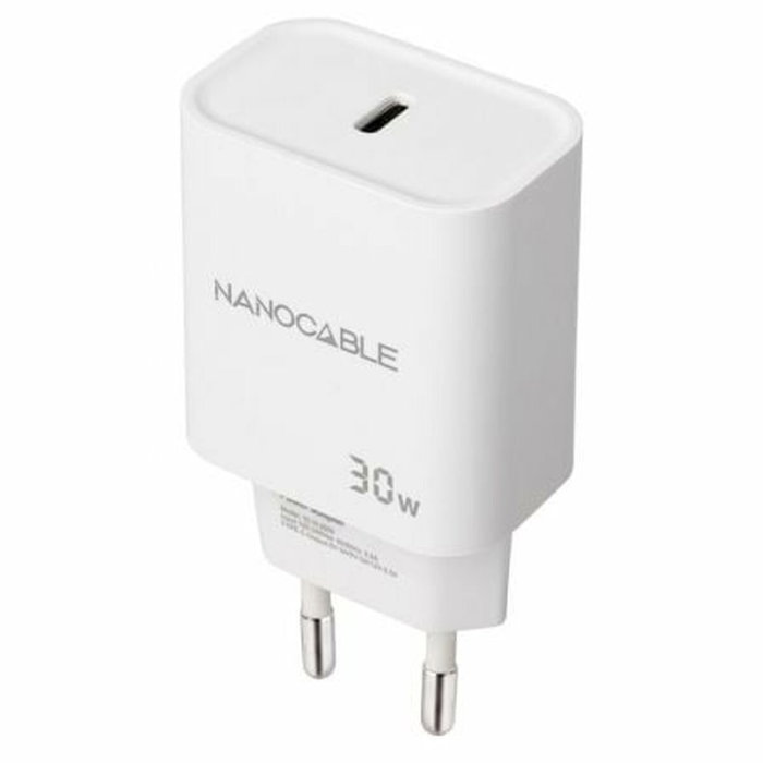 Nanocable Cargador de Pared USB-C PD 30W Blanco 10.10.2009 Nanocable Cargador de Pared USB-C PD 30W Blanco 10.10.2009
