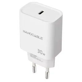 Nano Cable 10.10.2009 Cargador de Pared USB Tipo-C 30W Blanco