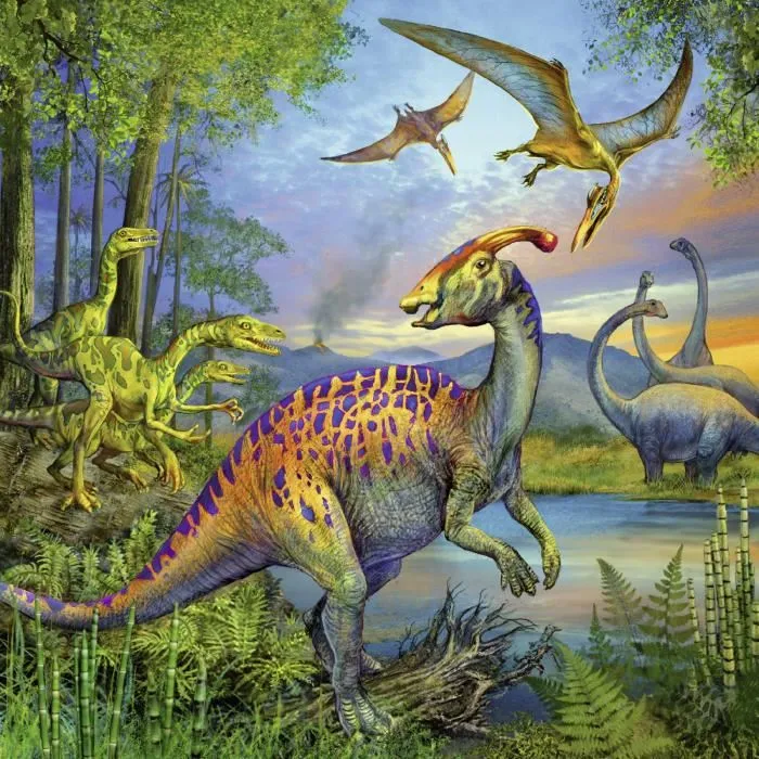 Ravensburger Puzzle 3x49 pcs Fascinación de dinosaurios, 2 rompecabezas de 12 piezas, para niños a partir de 5 años Ravensburger Puzzle 3x49 pcs Fascinación de dinosaurios, 2 rompecabezas de 12 piezas, para niños a partir de 5 años