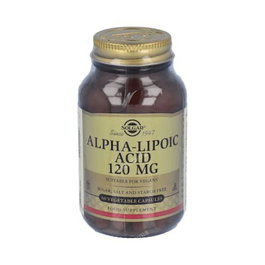 SOLGAR Ácido Alfa Lipoico 120 mg, 60 cápsulas vegetales