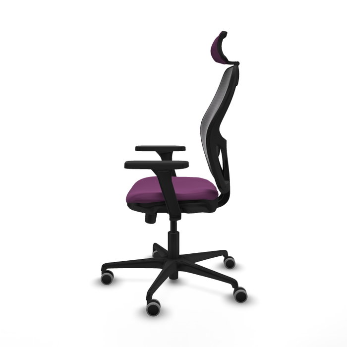 PIQUERAS Y CRESPO Silla de oficina Jorquera Morado/Negro con mecanismo Sincro/Traslack, Brazos 3D y Cabecero 2D PIQUERAS Y CRESPO Silla de oficina Jorquera Morado/Negro con mecanismo Sincro/Traslack, Brazos 3D y Cabecero 2D