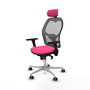 PIQUERAS Y CRESPO Silla de oficina Jorquera Rosa y Gris