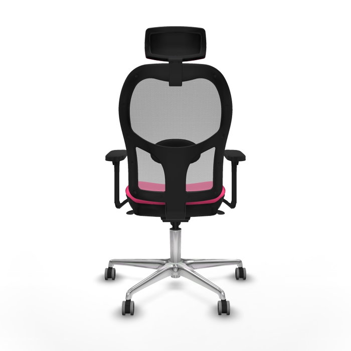 PIQUERAS Y CRESPO Silla de oficina Jorquera Rosa y Gris