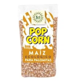 SOLNATURAL - Maíz Para Palomitas Ecológico (Bio) - 500 Gramos - Alimento Vegano y Sin Gluten