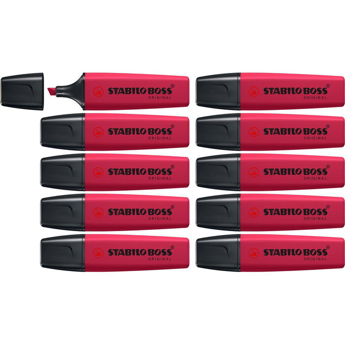 Stabilo STABILO BOSS ORIGINAL NatureCOLORS Wildflower Edition Rojo Borgoña (Set de 10)