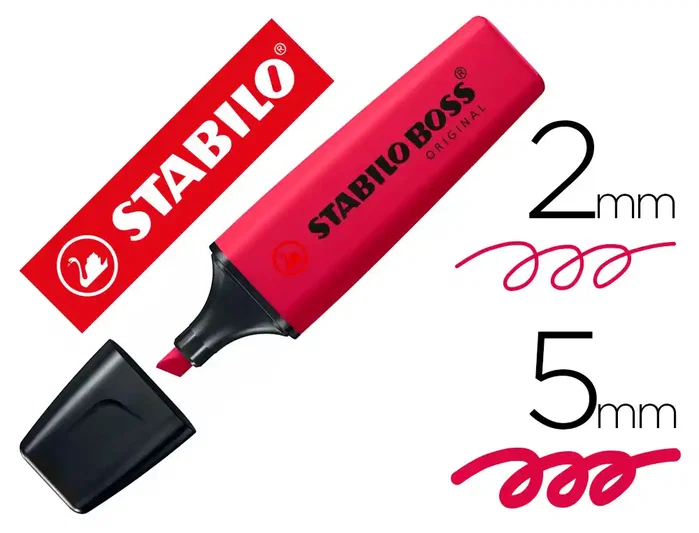 Stabilo STABILO BOSS ORIGINAL NatureCOLORS Wildflower Edition Rojo Borgoña (Set de 10)