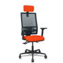 PIQUERAS Y CRESPO Silla Bormate Asincro Naranja Oscuro y Negro