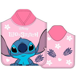 Disney Poncho Toalla Infantil Stitch Microfibra 55x110cm 100% Poliester