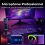 THE G-LAB K-MIC-NEON Microfono RGB Profesional para Juegos y Streaming Negro, Compatible con Multiples Plataformas y Software