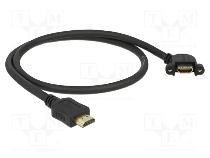 DeLOCK Cable HDMI 85467 Macho a Hembra Angulado 110° 4K 30 Hz 0,5 m DeLOCK Cable HDMI 85467 Macho a Hembra Angulado 110° 4K 30 Hz 0,5 m