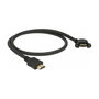 DeLOCK Cable HDMI-A Macho a Hembra para Instalación 4K 30 Hz 0,5 m