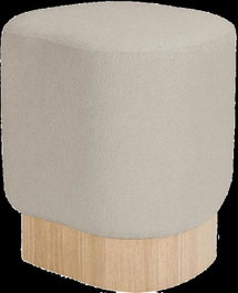 DKD Home Decor Reposapiés Borreguito Gris