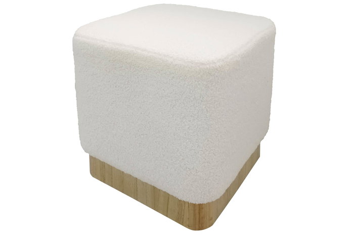 DKD Home Decor Reposapiés Borreguito Gris