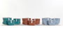 DKD Home Decor Set de 3 Cestas Algodón Poliéster 14x14x14