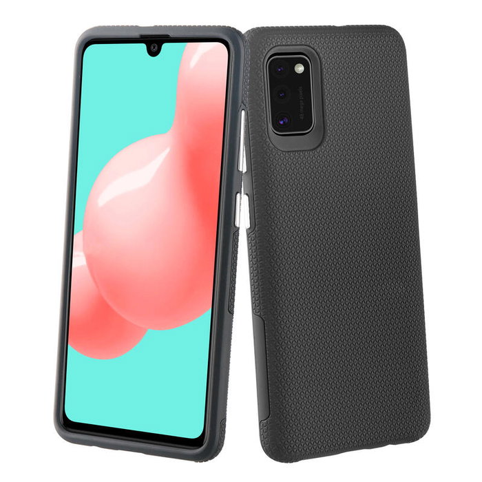 Muvit Funda Triangle para Samsung Galaxy A51, Resistente a Golpes y Caídas hasta 1.2m, Color Negro