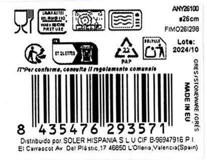 La Mediterranea Plato Llano Anya Monaco Brillo ø26cm (Set de 6) La Mediterranea Plato Llano Anya Monaco Brillo ø26cm (Set de 6)