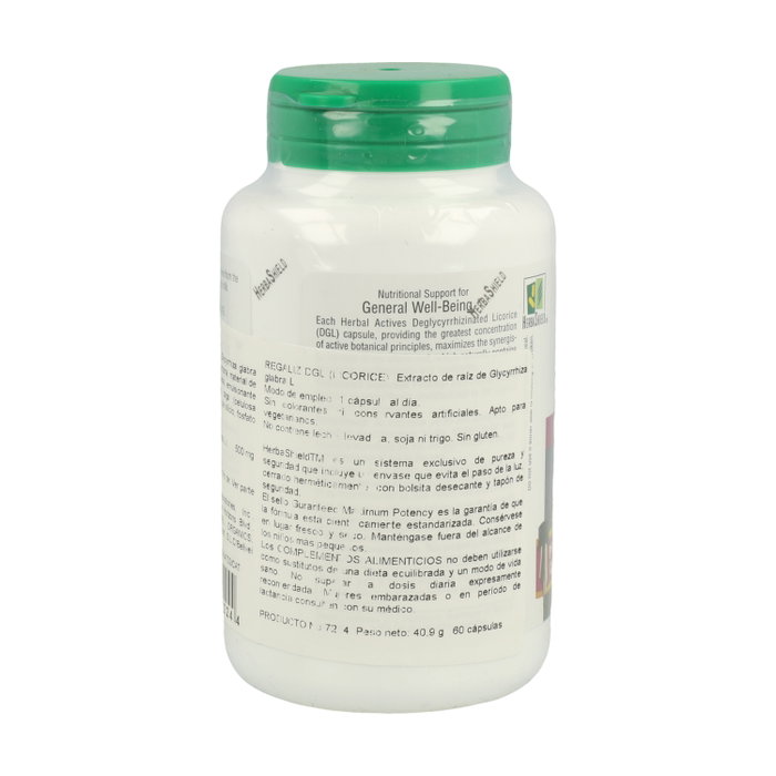 Natures Plus Licorice (Dgl) Regaliz Herbal Actives 60 cápsulas de 500mg
