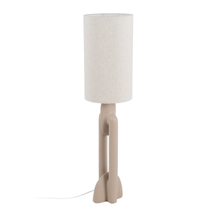 Lámpara Suelo Beige Resina Iluminación 35 X 35 X 142 cm Lámpara Suelo Beige Resina Iluminación 35 X 35 X 142 cm