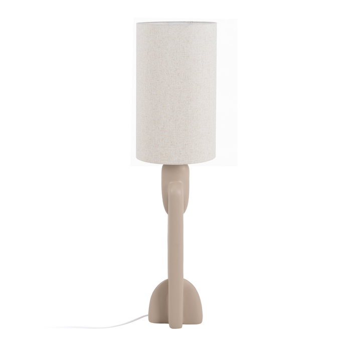Lámpara Suelo Beige Resina Iluminación 35 X 35 X 142 cm Lámpara Suelo Beige Resina Iluminación 35 X 35 X 142 cm