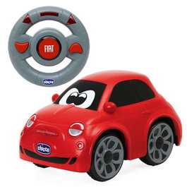 Chicco Coche Radio Control Fiat 500 Rojo con Sonidos Reales 14x13,5x21 cm