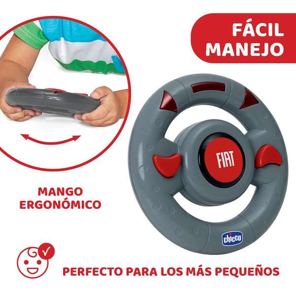 Chicco Coche Radio Control Fiat 500 Rojo con Sonidos Reales 14x13,5x21 cm