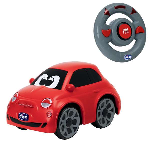 Chicco Coche Radio Control Fiat 500 Rojo con Sonidos Reales 14x13,5x21 cm