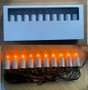 DKD Home Decor Guirnalda LED con 10 Velas Blancas C7