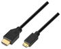 Aisens Cable HDMI A a Mini HDMI, 3m, Negro