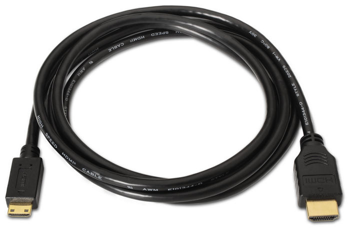 Aisens Cable HDMI A a Mini HDMI, 3m, Negro Aisens Cable HDMI A a Mini HDMI, 3m, Negro
