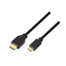 Aisens Cable HDMI A a Mini HDMI Tipo C, 3m, Negro
