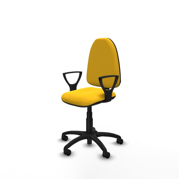 PIQUERAS Y CRESPO Silla de oficina Aýna Amarillo con Brazos Fijos PIQUERAS Y CRESPO Silla de oficina Aýna Amarillo con Brazos Fijos