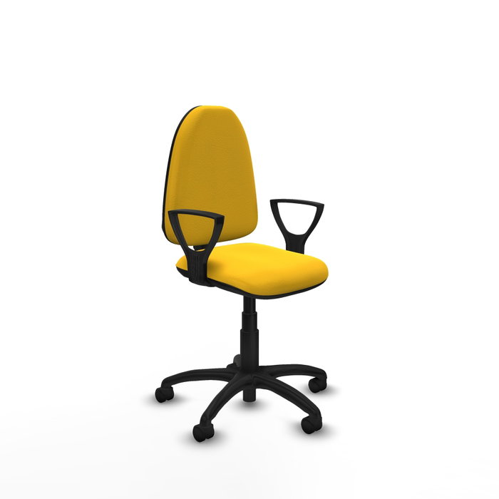PIQUERAS Y CRESPO Silla de oficina Aýna Amarillo con Brazos Fijos PIQUERAS Y CRESPO Silla de oficina Aýna Amarillo con Brazos Fijos