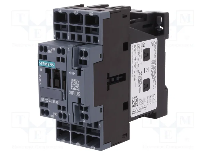 SIEMENS 3RT2024-2BB40 Contactor 3-polar 24VDC SIEMENS 3RT2024-2BB40 Contactor 3-polar 24VDC