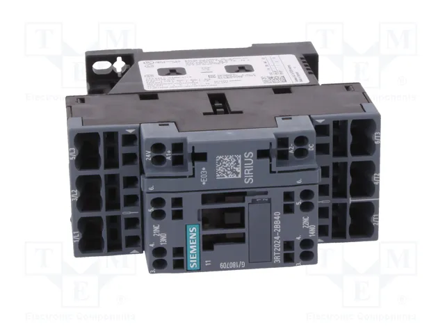 SIEMENS 3RT2024-2BB40 Contactor 3-polar 24VDC SIEMENS 3RT2024-2BB40 Contactor 3-polar 24VDC