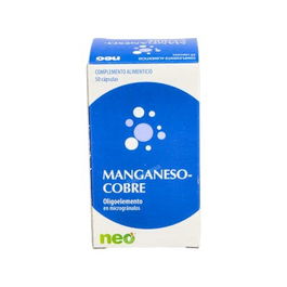 NEO Manganeso-Cobre Microgranulos 50Cap. Deficiencia de Manganeso y Cobre