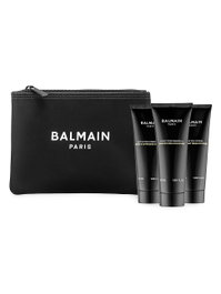Gift Set Balmain: Homme, Hair Conditioner, Bodyfying, 50 ml + Homme, Hair Shampoo, Bodyfying, 50 ml + Homme, Cleaning, Shower Gel, Body, All Skin Types, 50 ml