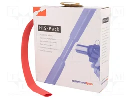 HELLERMANNTYTON Tubo termoretráctil 12,7mm rojo 5m