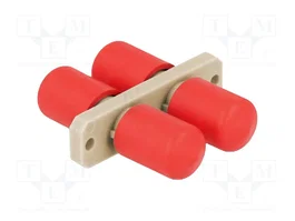 DeLOCK 87935 Acoplador de fibra óptica ST Duplex hembra a ST Duplex hembra, beige