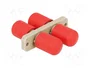 DeLOCK 87935 Acoplador de fibra óptica ST Duplex hembra a ST Duplex hembra, beige