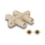 DeLOCK 87935 Acoplador de fibra óptica ST Duplex hembra a ST Duplex hembra, beige