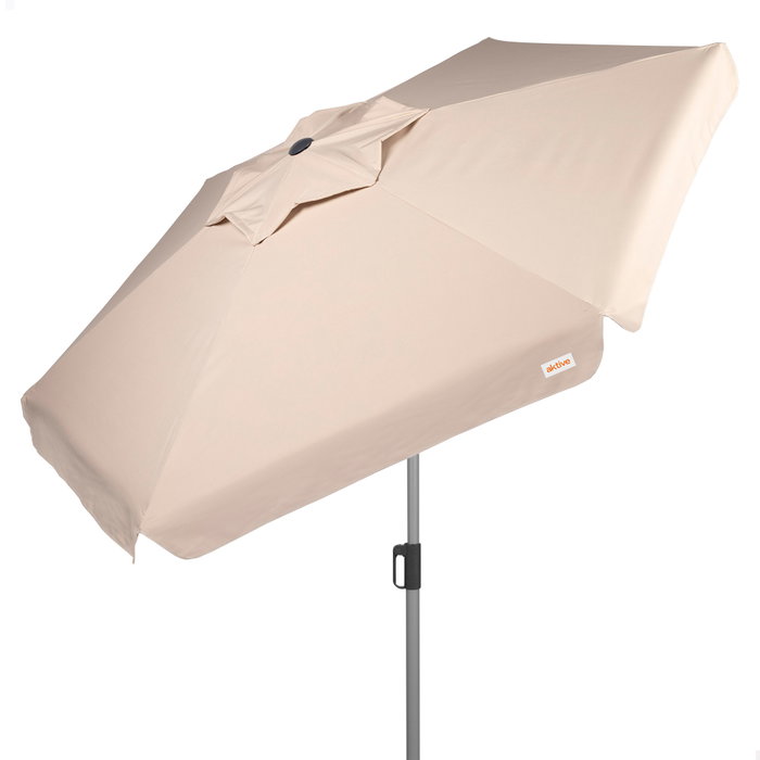 Aktive Sombrilla de Jardín Hexagonal Marfil con Protección UV50 Aktive Sombrilla de Jardín Hexagonal Marfil con Protección UV50