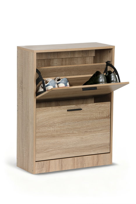 Inde Mueble Zapatero para Zapatos, 2 Niveles, Estantería o Almacenamiento, en Roble Oak, Moblekit (Dimensiones: Ancho 0 cm x Alto 0 cm x Largo 0 cm) Inde Mueble Zapatero para Zapatos, 2 Niveles, Estantería o Almacenamiento, en Roble Oak, Moblekit (Dimensiones: Ancho 0 cm x Alto 0 cm x Largo 0 cm)