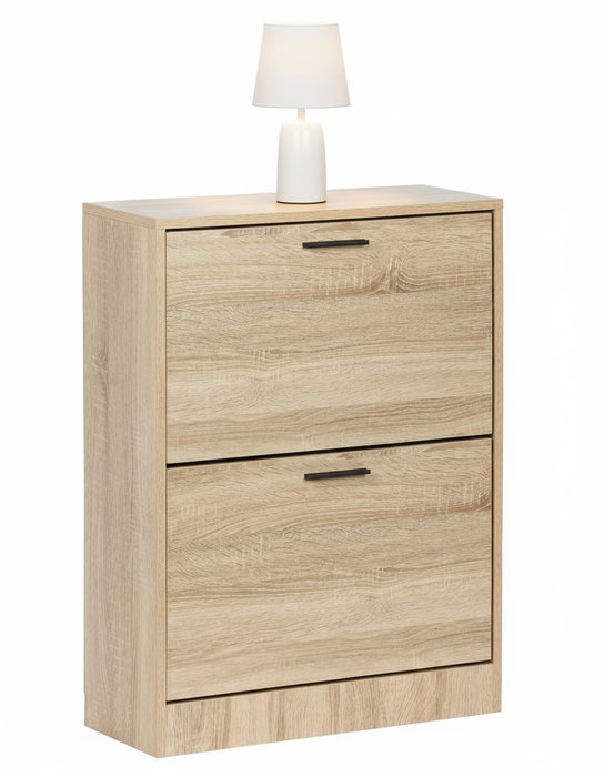 Inde Mueble Zapatero para Zapatos, 2 Niveles, Estantería o Almacenamiento, en Roble Oak, Moblekit (Dimensiones: Ancho 0 cm x Alto 0 cm x Largo 0 cm) Inde Mueble Zapatero para Zapatos, 2 Niveles, Estantería o Almacenamiento, en Roble Oak, Moblekit (Dimensiones: Ancho 0 cm x Alto 0 cm x Largo 0 cm)