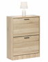 Inde Mueble Zapatero para Zapatos, 2 Niveles, Estantería o Almacenamiento, en Roble Oak, Moblekit (Dimensiones: Ancho 0 cm x Alto 0 cm x Largo 0 cm)