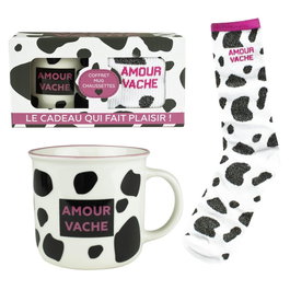 Enesco Taza y calcetines Amour Vache
