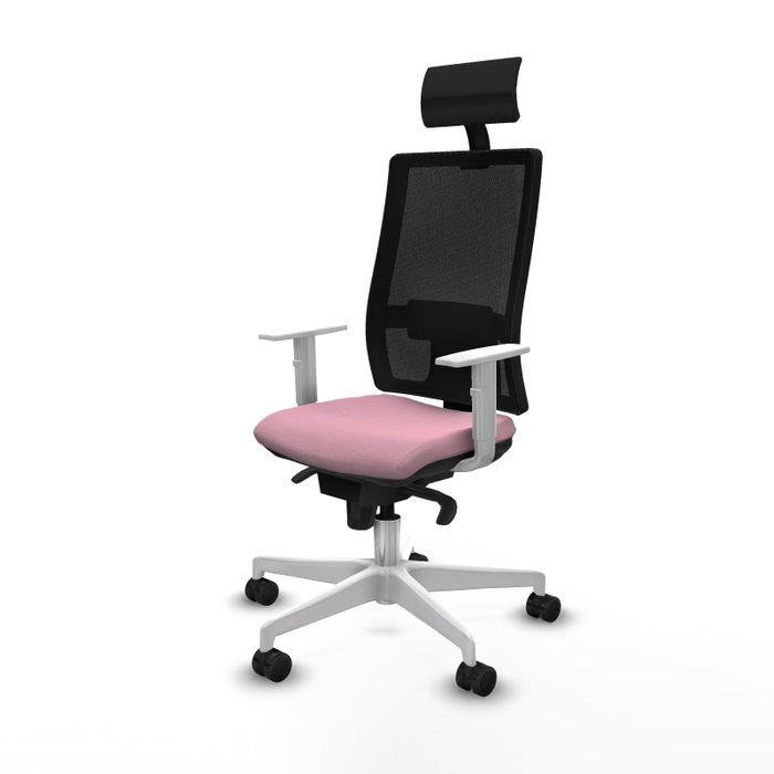 PIQUERAS Y CRESPO Silla de oficina Horna Rosa y Negro