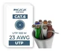 Phasak Bobina de Cable Cat.6 UTP AWG23 CCA Sólido 100m Gris PHR 6100