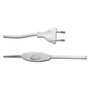 Edm Conexión con interruptor 1,5m 2x0,75mm manguera plana blanca