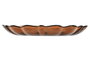 DKD Home Decor Plato de Cristal Dalia Marrón Irregular 20,5x20,5x2,5 cm