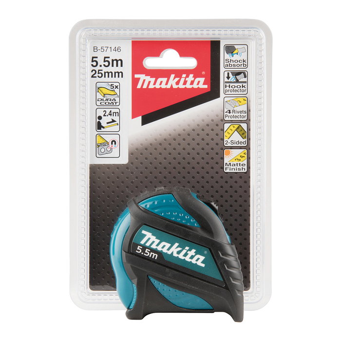 Makita B-57146 Cinta métrica de 5,5 m Makita B-57146 Cinta métrica de 5,5 m